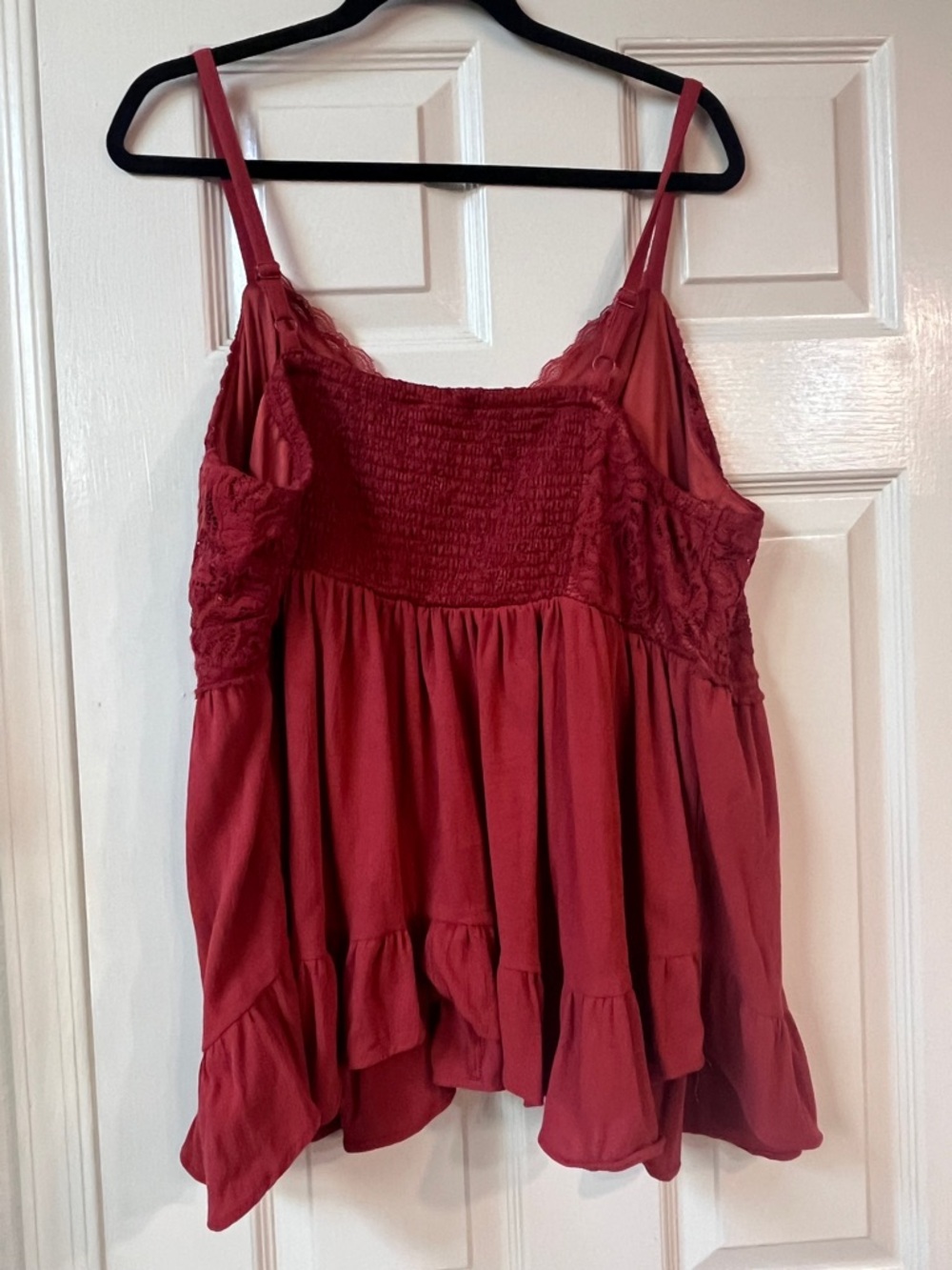 Torrid Lace-Trim Red Camisole Tank Top - Picture 3 of 6